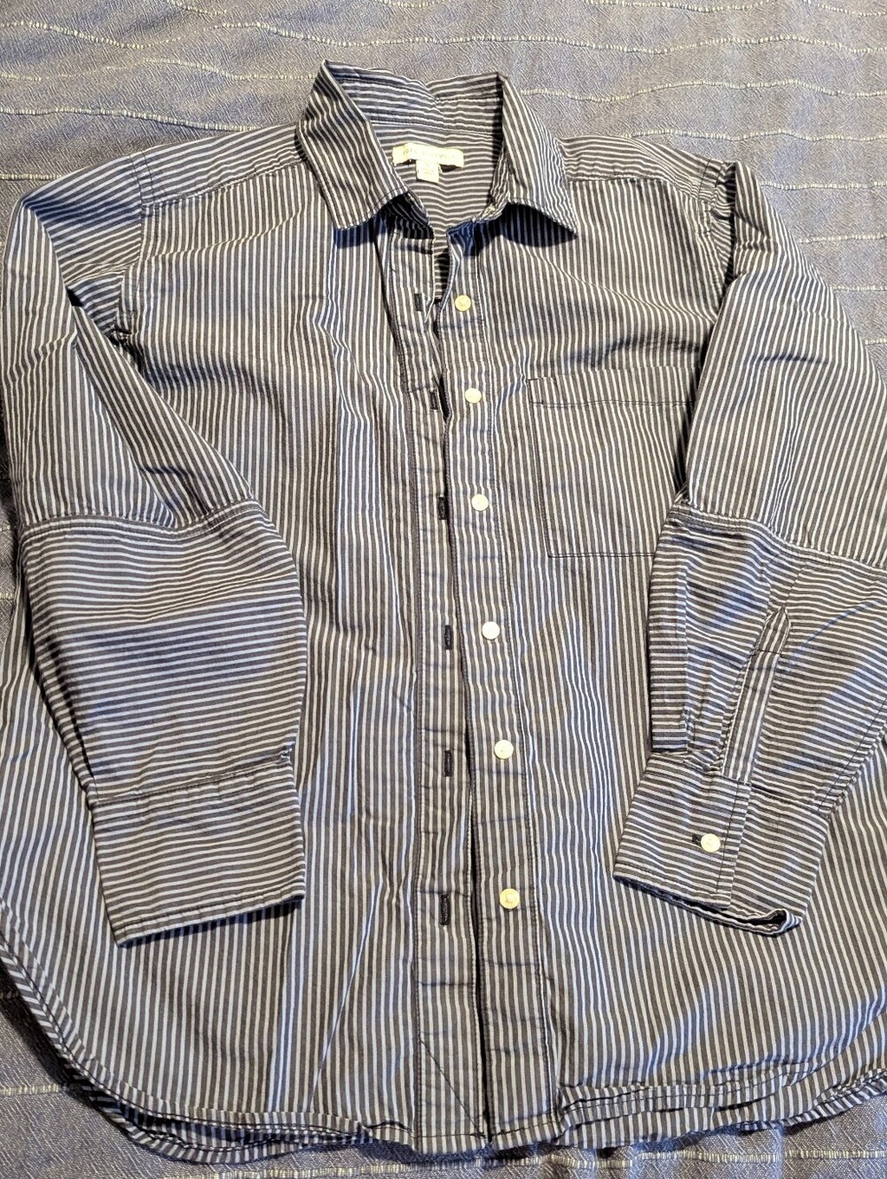 Women's Striped Button-Down Shirt, S